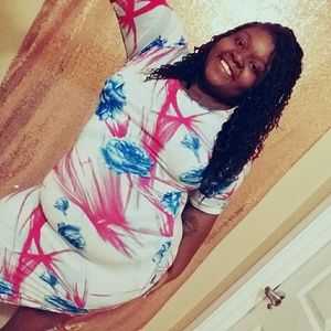 Floral midi Bodycon Dress